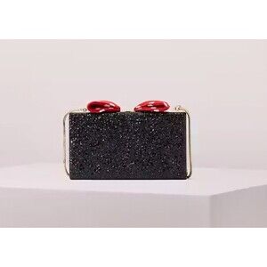 Kate Spade x Disney Minnie Mouse Bow Clutch Crossbody Hand Bag Purse NEW